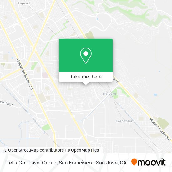 Let's Go Travel Group map