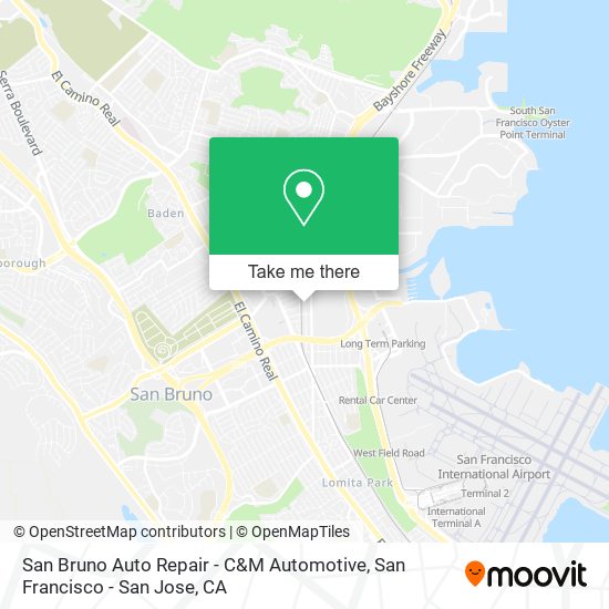 Mapa de San Bruno Auto Repair - C&M Automotive