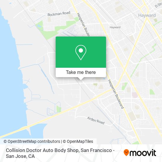 Collision Doctor Auto Body Shop map
