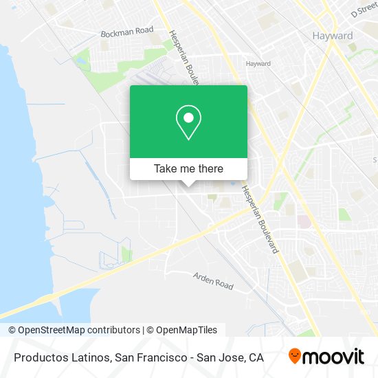 Productos Latinos map