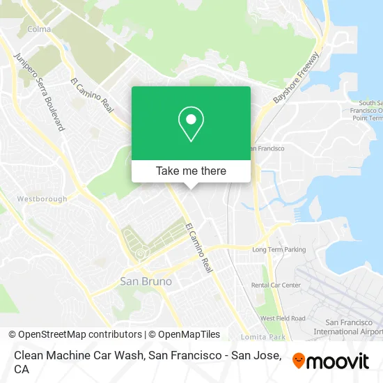Clean Machine Car Wash map