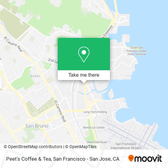 Peet's Coffee & Tea map