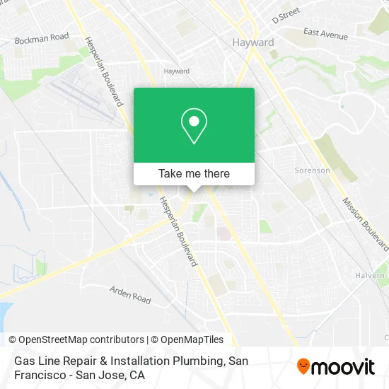 Gas Line Repair & Installation Plumbing map
