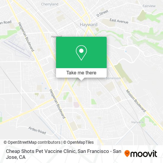 Mapa de Cheap Shots Pet Vaccine Clinic