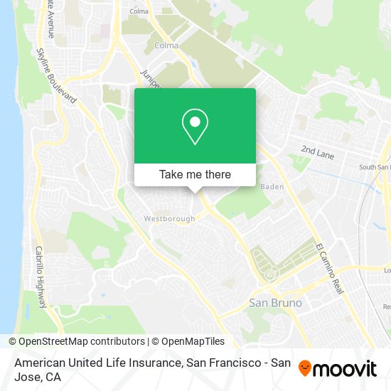 American United Life Insurance map