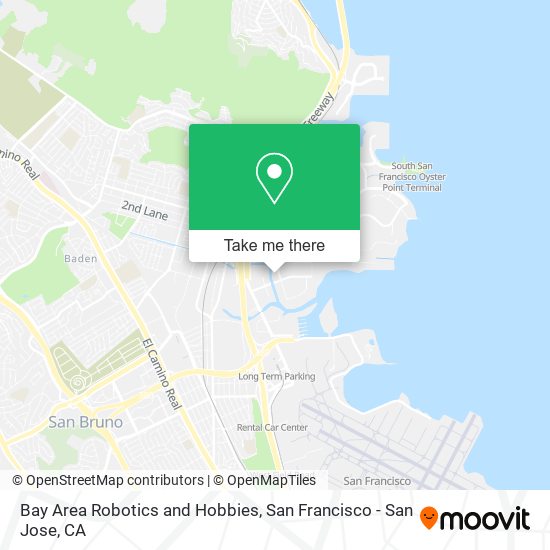 Mapa de Bay Area Robotics and Hobbies