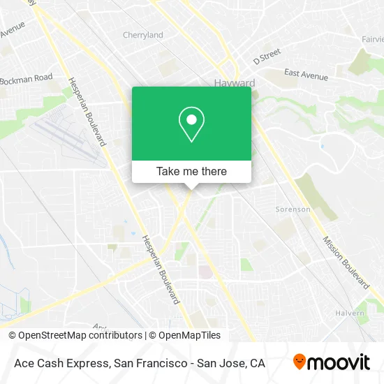 Ace Cash Express map