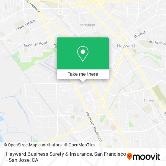 Mapa de Hayward Business Surety & Insurance