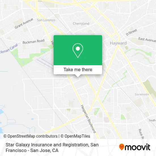 Star Galaxy Insurance and Registration map