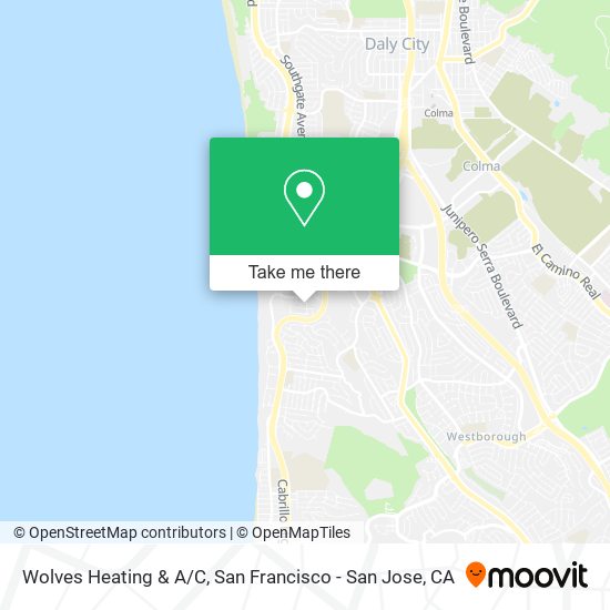 Mapa de Wolves Heating & A/C