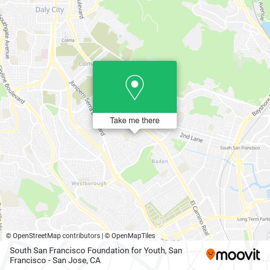 South San Francisco Foundation for Youth map