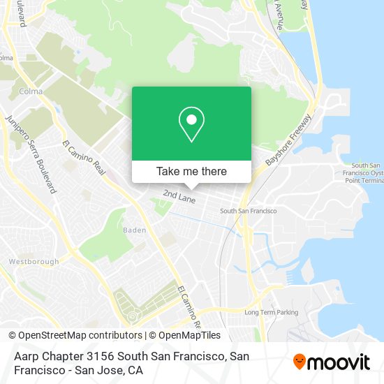 Aarp Chapter 3156 South San Francisco map