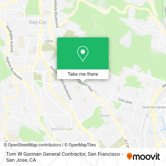 Tom W Gorman General Contractor map