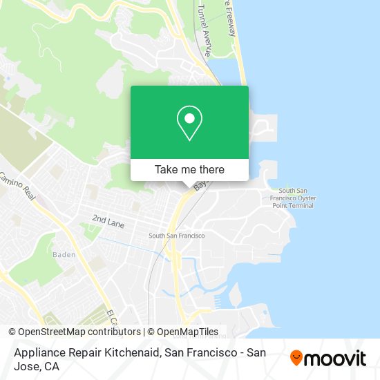 Appliance Repair Kitchenaid map