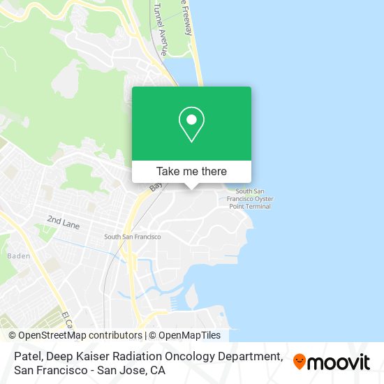 Patel, Deep Kaiser Radiation Oncology Department map