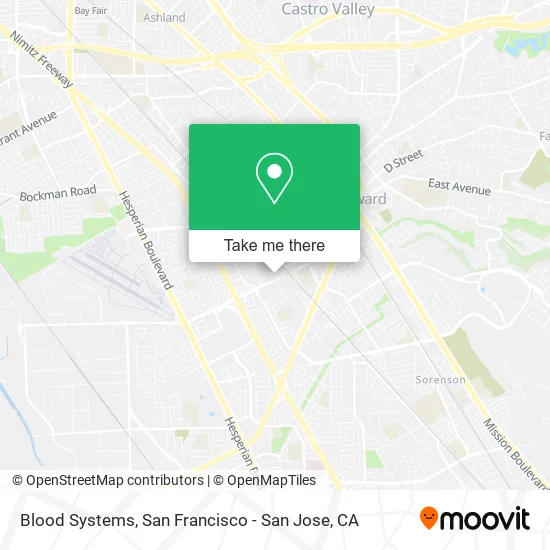 Mapa de Blood Systems