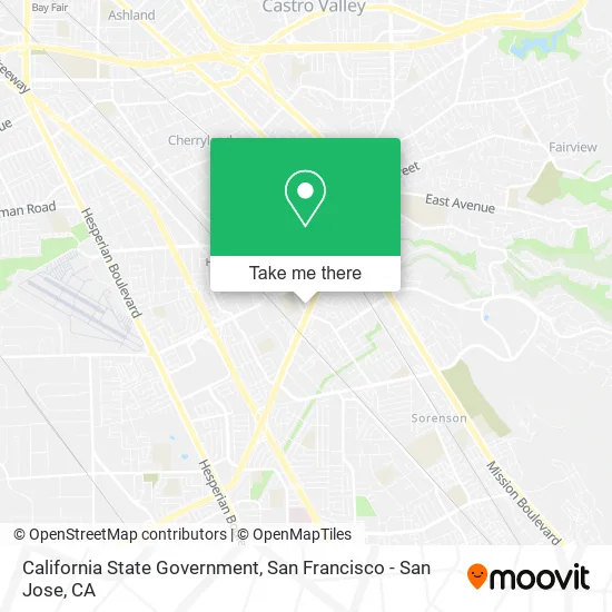 Mapa de California State Government