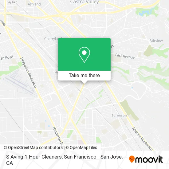 S Aving 1 Hour Cleaners map