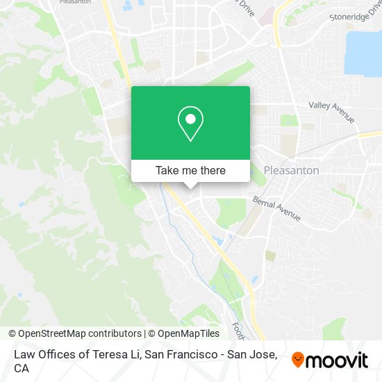 Mapa de Law Offices of Teresa Li