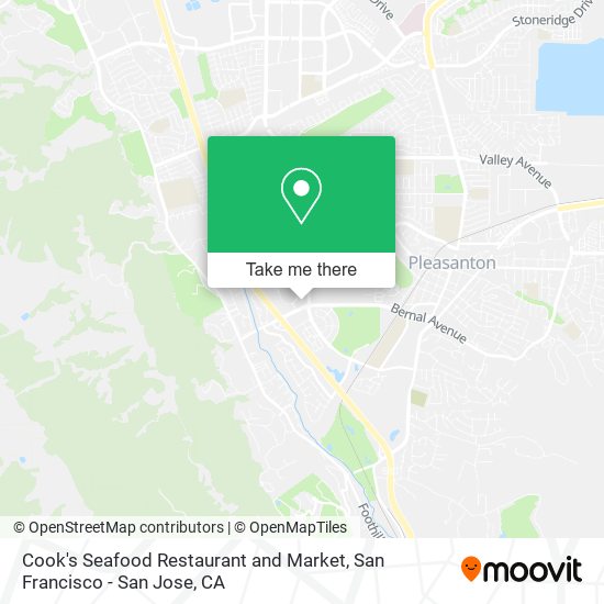 Mapa de Cook's Seafood Restaurant and Market