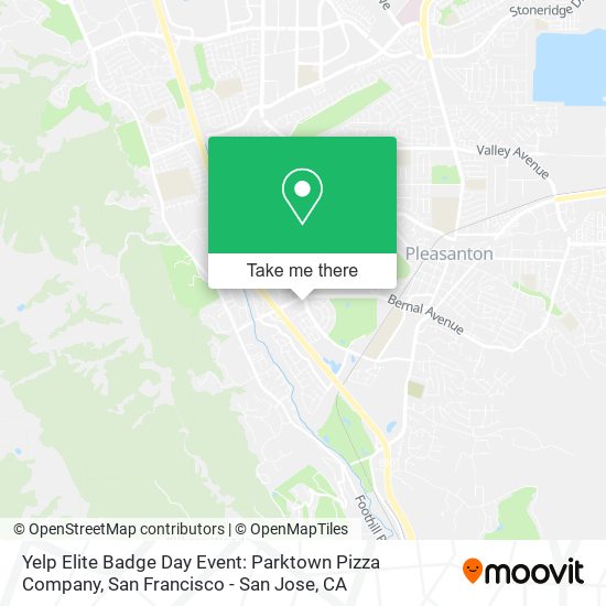 Yelp Elite Badge Day Event: Parktown Pizza Company map