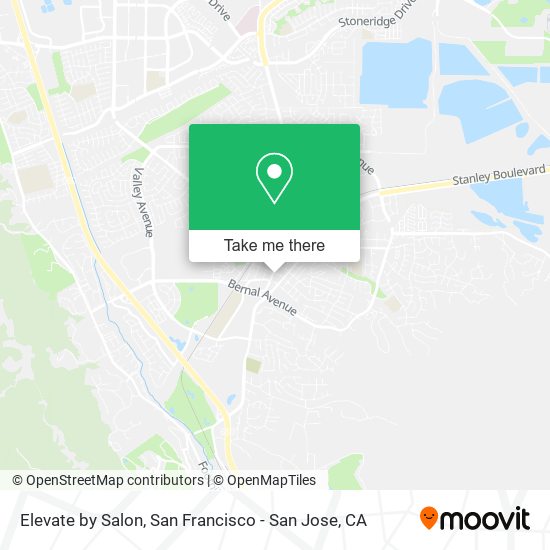 Elevate by Salon map