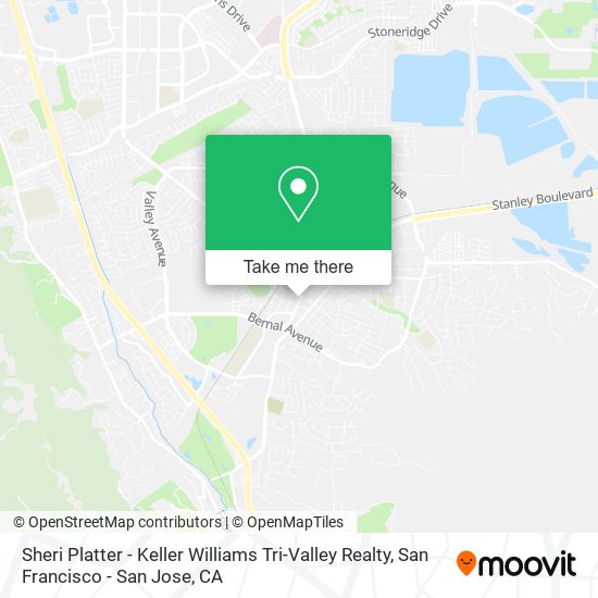 Mapa de Sheri Platter - Keller Williams Tri-Valley Realty