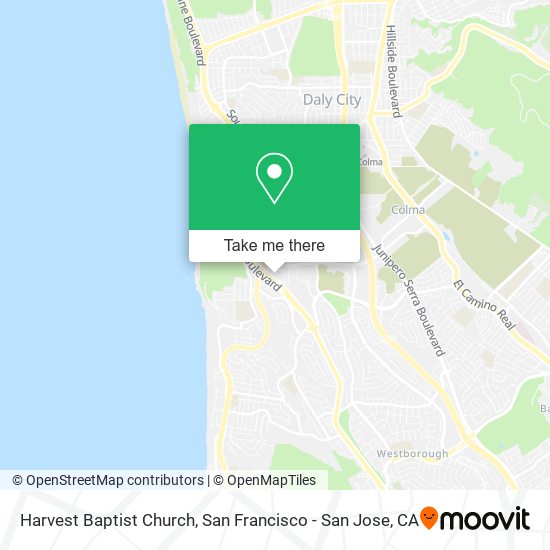 Harvest Baptist Church map