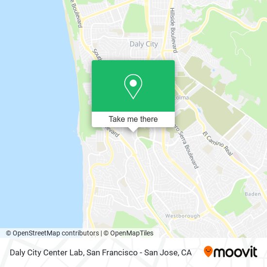 Mapa de Daly City Center Lab