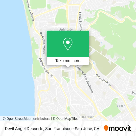 Devil Angel Desserts map