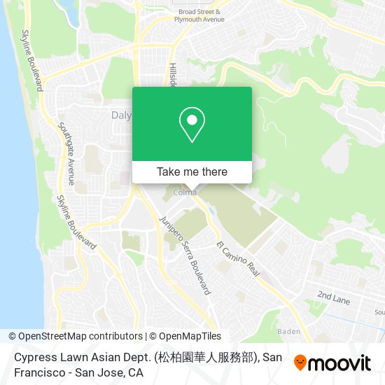 Cypress Lawn Asian Dept. (松柏園華人服務部) map