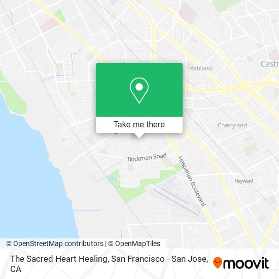 The Sacred Heart Healing map