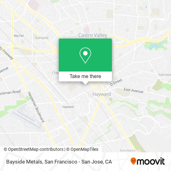 Mapa de Bayside Metals