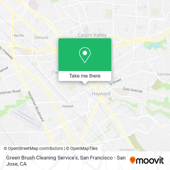 Mapa de Green Brush Cleaning Service's