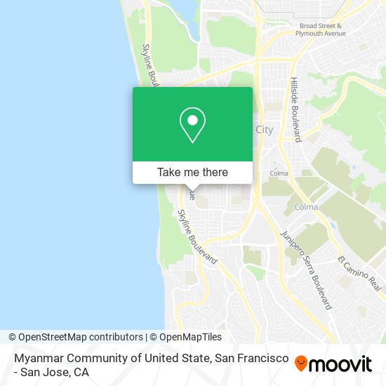 Mapa de Myanmar Community of United State