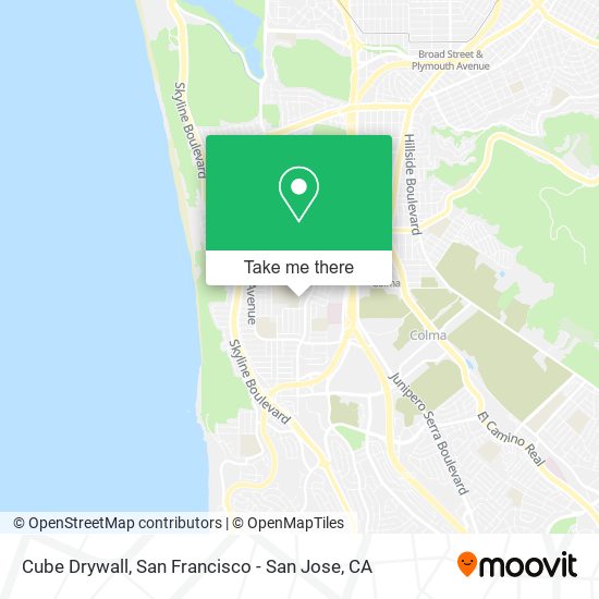 ¿Cómo llegar a Cube Drywall en Daly City en Autobús, BART o Tren ligero?