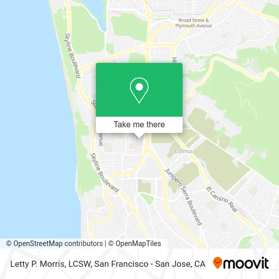 Letty P. Morris, LCSW map