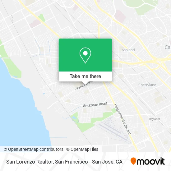 San Lorenzo Realtor map