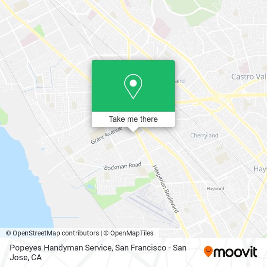 Popeyes Handyman Service map