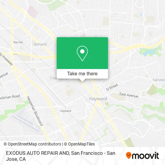 EXODUS AUTO REPAIR AND map