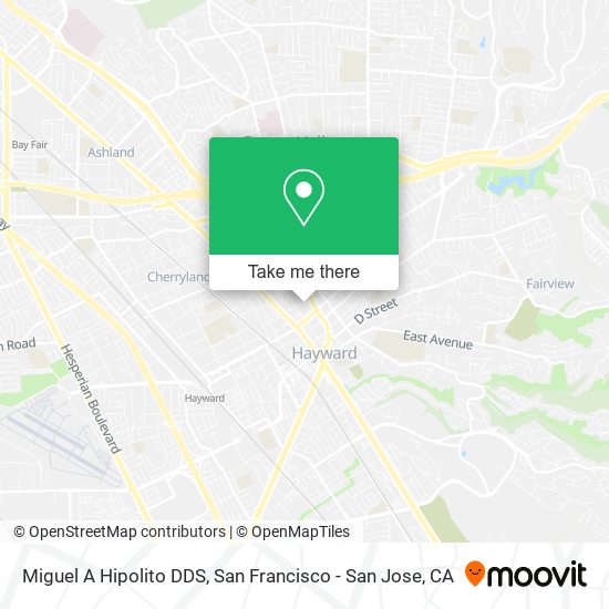 Miguel A Hipolito DDS map