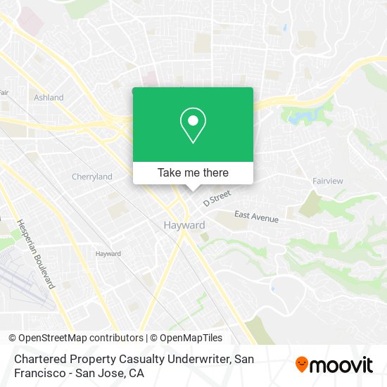 Chartered Property Casualty Underwriter map