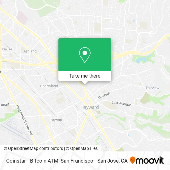 Mapa de Coinstar - Bitcoin ATM