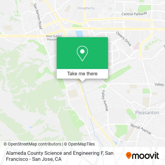 Mapa de Alameda County Science and Engineering F