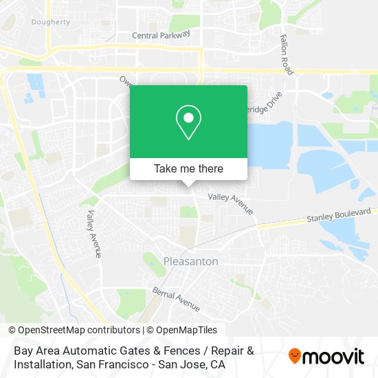 Bay Area Automatic Gates & Fences / Repair & Installation map