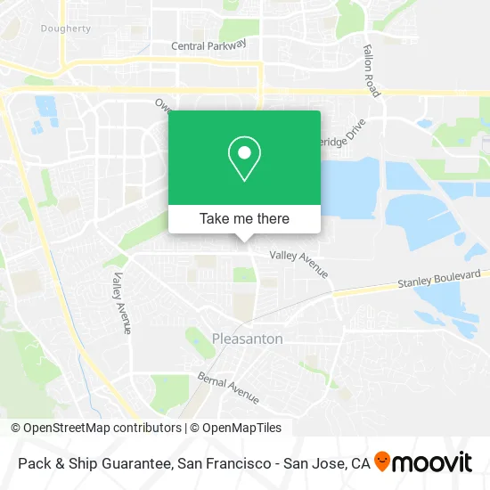 Mapa de Pack & Ship Guarantee