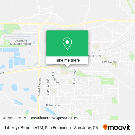 Mapa de Libertyx Bitcoin ATM