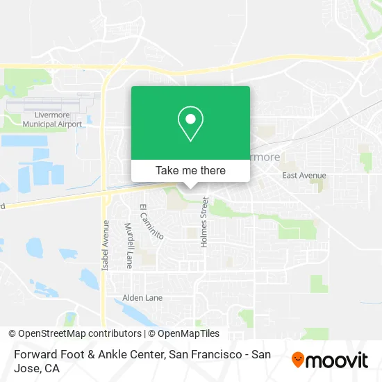 Forward Foot & Ankle Center map