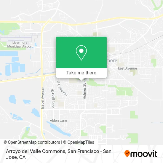 Arroyo del Valle Commons map