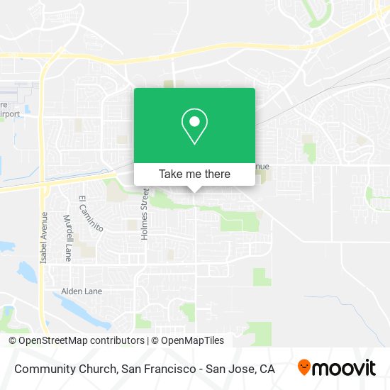 Community Church map